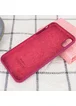 Чехол Silicone case (A) (с закрытым низом) для Apple iPhone X/XS Бордовый / Maroon