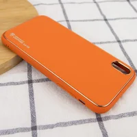Шкіряний чохол Xshield для Apple iPhone X / XS (5.8 ") Помаранчевий / Apricot