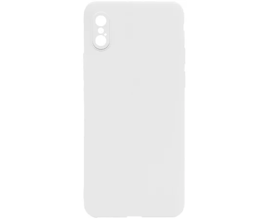 Силиконовый чехол Candy Full Camera для Apple iPhone X / XS (5.8") Белый / White