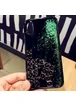 TPU+PC чехол Liquid (glitter) для Apple iPhone X/XS Тетрис / Зеленый