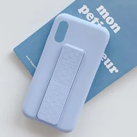 Чехол Silicone Case Hand Holder для Apple iPhone X / XS (5.8") Сиреневый / Dasheen