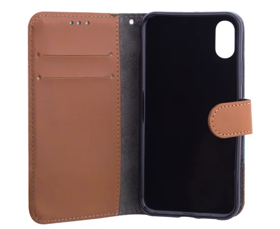 Чехол-книжка Diary c TPU креплением и функцией подставки для Apple iPhone X (5.8") Голубой