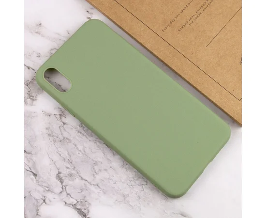 Силиконовый чехол Candy для Apple iPhone X / XS (5.8") Фисташковый