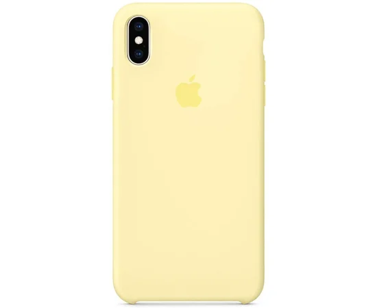 Чехол Silicone Case (AA) для Apple iPhone X/XS Желтый / Mellow Yellow