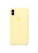 Чехол Silicone Case (AA) для Apple iPhone X/XS Желтый / Mellow Yellow