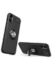 TPU чехол Deen ColorRing под магнитный держатель для Apple iPhone X (5.8") Черный / Черный