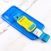 Чехол Handfree с цветным ремешком для Apple iPhone X / XS (5.8") Синий