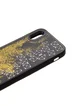 TPU+PC чехол Liquid (glitter) для Apple iPhone X/XS Тетрис / Золотой