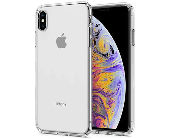 TPU чехол GETMAN Transparent 1,0 mm для Apple iPhone X / XS (5.8") Прозрачный / Transparent
