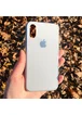 TPU+Glass чехол GLOSSY Logo series для Apple iPhone X (5.8") / XS Белый / White