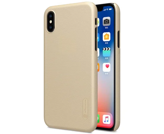 Чехол Nillkin Matte для Apple iPhone X/XS Золотой