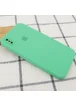Чехол Silicone Case Square Full Camera Protective (AA) для Apple iPhone XS (5.8") Зеленый / Spearmint