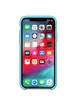 Силиконовый чехол Soft cover для Apple iPhone X / XS (5.8") Бирюзовый / Ice Blue