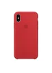 Чехол Silicone case (A) для Apple iPhone X/XS Красный / Red