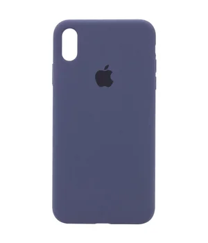 Чехол Silicone Case Full Protective (AA) для Apple iPhone X / XS (5.8") Темно-синий / Midnight blue