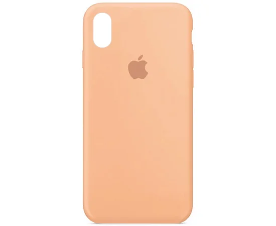 Чехол Silicone Case Full Protective (AA) для Apple iPhone X/XS Оранжевый / Cantaloupe
