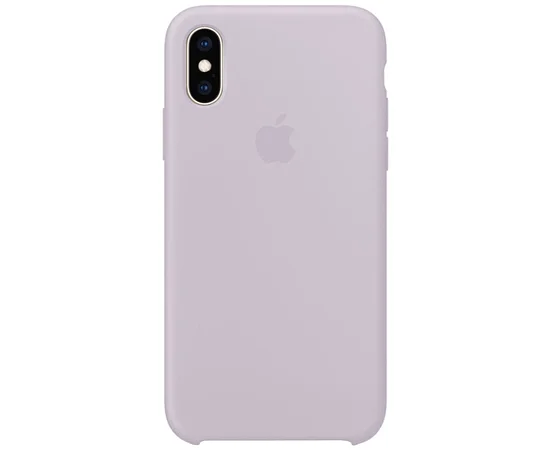 Чехол Silicone Case (AA) для Apple iPhone X/XS Серый / Lavender
