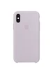 Чехол Silicone Case (AA) для Apple iPhone X/XS Серый / Lavender
