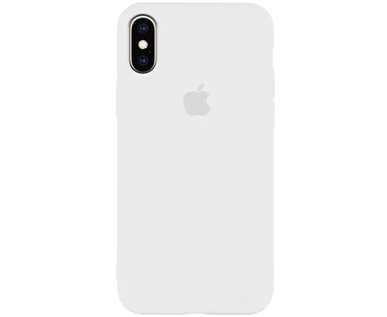 Чехол Silicone Case Slim Full Protective для Apple iPhone X / XS (5.8") Белый / White