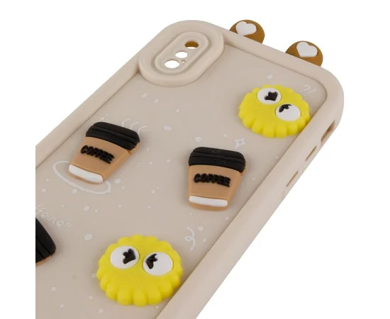 Чехол TPU Toys Case with Ears для Apple iPhone X / XS (5.8") Sand