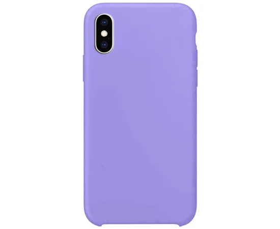 Силиконовый чехол Soft cover для Apple iPhone X / XS (5.8") Сиреневый / Dasheen