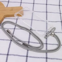 Чехол TPU Crossbody Transparent для Apple iPhone X / XS (5.8") Серый