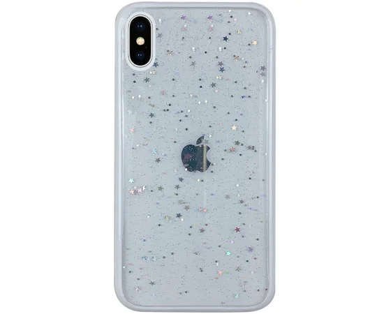 TPU+PC чехол Shiny Stars для Apple iPhone X / XS (5.8") Белый