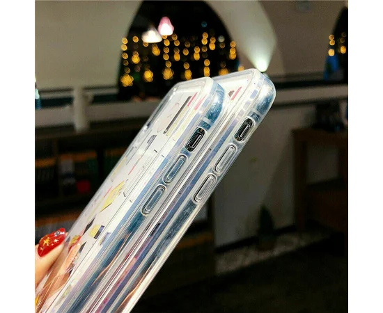 TPU+PC чехол Liquid (glitter) для Apple iPhone X/XS (35) Косметика