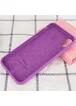 Чехол Silicone case (A) (с закрытым низом) для Apple iPhone X/XS Фиолетовый / Grape