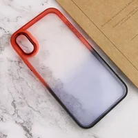 Чехол TPU+PC Fresh sip series для Apple iPhone X / XS (5.8") Черный / Красный