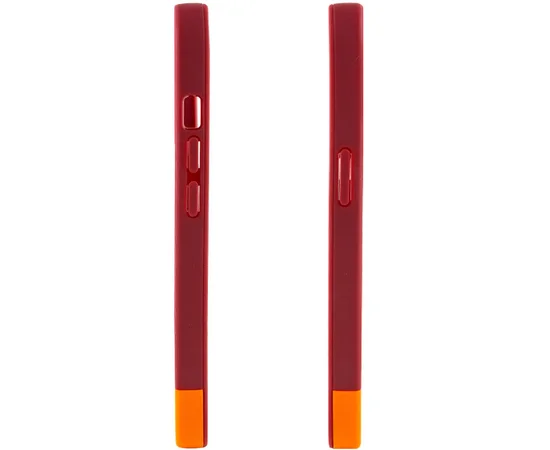 Чехол TPU+PC Bichromatic для Apple iPhone X / XS (5.8") Brown burgundy / Orange