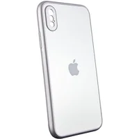TPU+Glass чехол Matte Candy Full camera для Apple iPhone X / XS (5.8") Белый