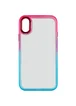 Чехол TPU+PC Fresh sip series для Apple iPhone X / XS (5.8") Бирюзовый / Розовый