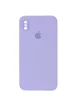 Чехол Silicone Case Square Full Camera Protective (AA) для Apple iPhone XS (5.8") Сиреневый / Dasheen