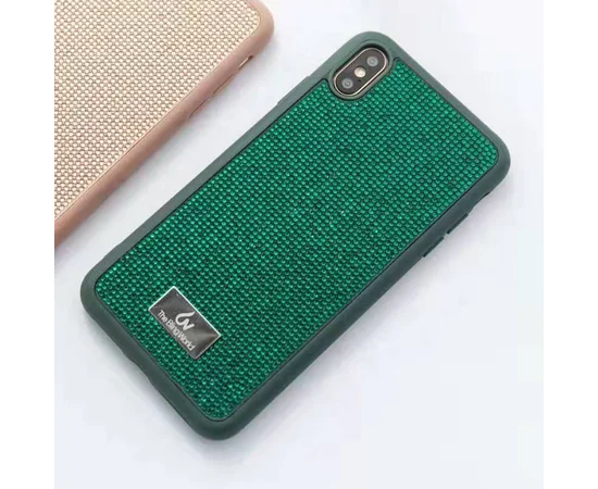 TPU чехол Bling World Grainy Diamonds для Apple iPhone X / XS (5.8") Зеленый
