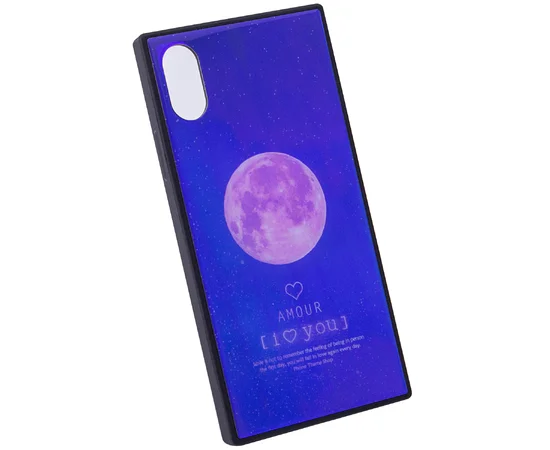 TPU+Glass чехол YCT прямоугольный для Apple iPhone X/XS Луна