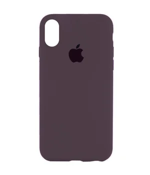 Чохол Silicone Case Full Protective (AA) для Apple iPhone X/XS Фіолетовий / Elderberry
