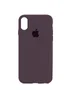 Чохол Silicone Case Full Protective (AA) для Apple iPhone X/XS Фіолетовий / Elderberry