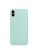 Силиконовый чехол Soft cover для Apple iPhone X / XS (5.8") Голубой / Marine Green