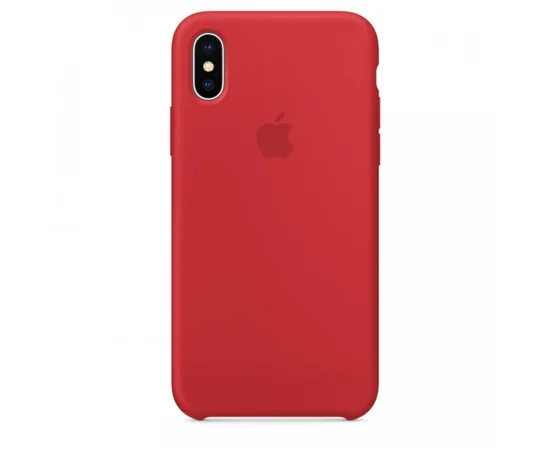 Чехол Silicone case (AAA) для Apple iPhone X (5.8") Красный / Red