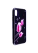 TPU+Glass чехол Fantasy с глянцевыми торцами для Apple iPhone X (5.8") Тюльпаны