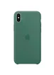 Чехол Silicone case (A) для Apple iPhone X/XS Зеленый / Pine green