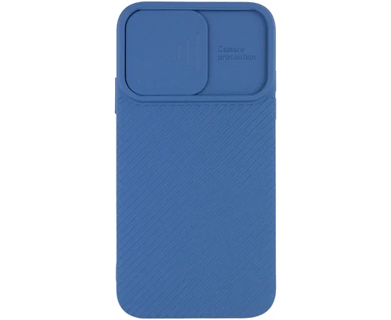 Чехол Camshield Square TPU со шторкой для камеры для Apple iPhone X / XS (5.8") Синий