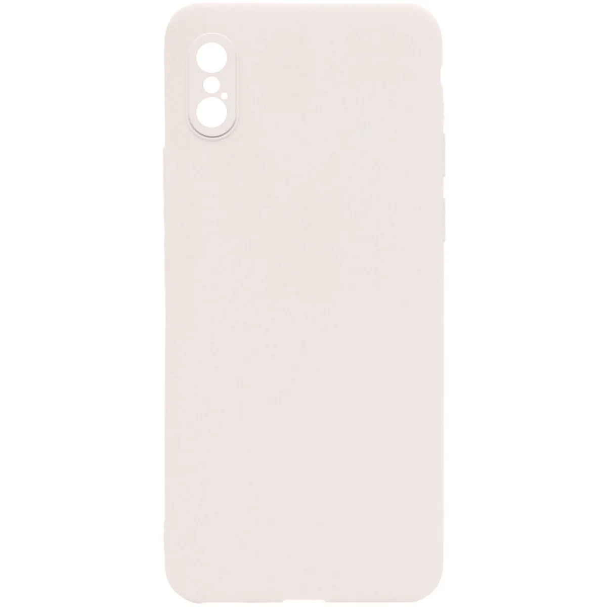 Силиконовый чехол Candy Full Camera для Apple iPhone X / XS (5.8") Бежевый / Antigue White