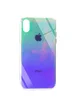 TPU+Glass чехол Gradient Rainbow с лого для Apple iPhone X / XS (5.8") Зеленый