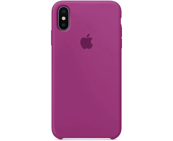 Чехол Silicone Case (AA) для Apple iPhone X/XS Малиновый / Dragon Fruit