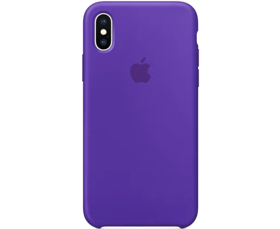 Чехол Silicone case (A) для Apple iPhone X/XS Сиреневый / Dasheen