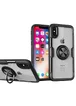 TPU+PC чехол Deen CrystalRing под магнитный держатель для Apple iPhone X / XS (5.8") Бесцветный / Черный