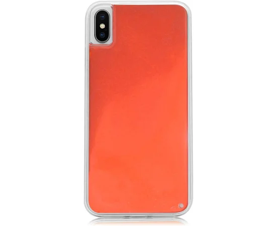 Неоновый чехол Neon Sand glow in the dark для Apple iPhone X / XS (5.8") Оранжевый