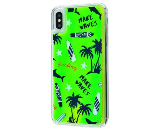 TPU+PC чехол Lovely Stream Neon sand для Apple iPhone X / XS (5.8") Make Waves